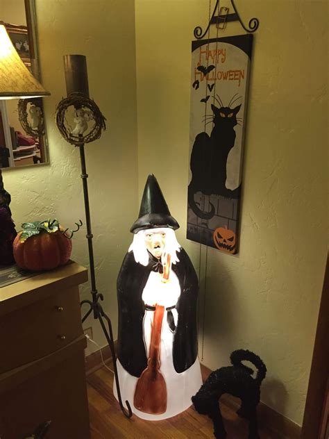 Blow mold witch decoration
